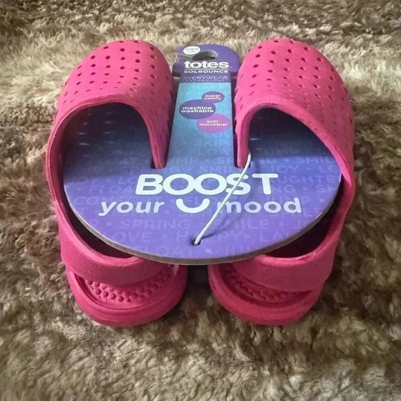 Totes Sol Bounce shoe toddler size 7-8 pink NWT - Picture 2 of 5